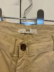 Vorschaubild 5 von STR Damen Cargohose Gr. 38 Beige Casual Baumwolle Hose