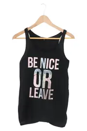 Vorschaubild 1 von Damen Top Schwarz Gr. 32/XS mit Schriftzug Glitzer Casual