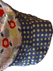 Vorschaubild 3 von Blumen Punkte Mütze Kinder Mädchen Mehrfarbig Baumwolle Gr. 53