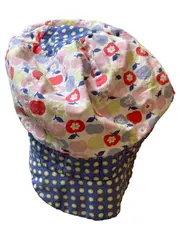 Vorschaubild 1 von Blumen Punkte Mütze Kinder Mädchen Mehrfarbig Baumwolle Gr. 53