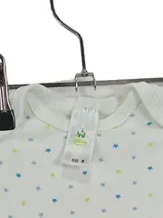 Vorschaubild 3 von Baby Body Langarm Weiß Gr. 68 Sternenmuster