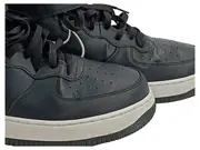 Vorschaubild 3 von Air Force 1 Mid Sneaker Herren Schwarz Weiß Leder Gr. 46