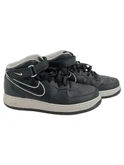 Vorschaubild 1 von Air Force 1 Mid Sneaker Herren Schwarz Weiß Leder Gr. 46