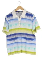 Vorschaubild 1 von Herren Poloshirt 50/L Mehrfarbig Gestreift Casual