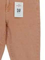 Vorschaubild 4 von Damen Jeans Regular Fit Hose Orange Gr. 34 Baumwolle Casual