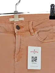 Vorschaubild 3 von Damen Jeans Regular Fit Hose Orange Gr. 34 Baumwolle Casual