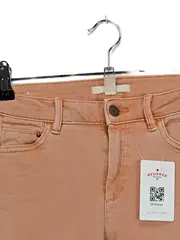 Vorschaubild 2 von Damen Jeans Regular Fit Hose Orange Gr. 34 Baumwolle Casual