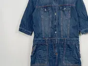 Vorschaubild 3 von Damen Jeanskleid Gr. 36/S Blau Casual Denim Kleid