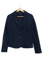 Vorschaubild 1 von Damen Blazer Jacke Gr. 36 Blau Baumwolle Business