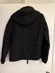 Vorschaubild 2 von Herren Steppjacke M Schwarz Kapuze Outdoor Casual