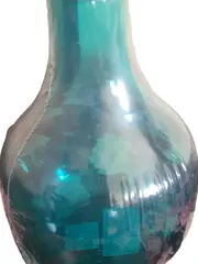 Vorschaubild 3 von KONSTFULL Vase Glas Türkis Modern 12cm Tischdeko Neu OVP