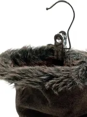 Vorschaubild 5 von Damen Winterstiefel Wildleder Fellbesatz Braun Gr. 38