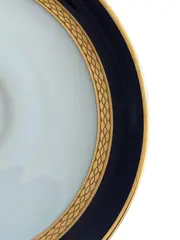 Vorschaubild 3 von Tasse Untertasse Porzellan Blau Geometrisch Elegant Metallic
