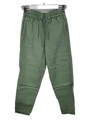 Vorschaubild 1 von Damen Stoffhose Jogger Hose Oliv Grün Größe XS Casual
