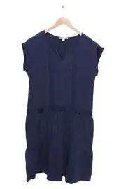 Vorschaubild 1 von Damen Freizeitkleid Gr. 38/M Blau Casual Baumwolle