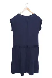 Vorschaubild 2 von Damen Freizeitkleid Gr. 38/M Blau Casual Baumwolle