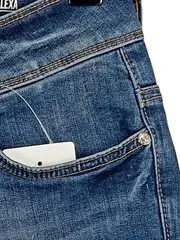 Vorschaubild 6 von Damen Jeans Shorts Gr. 27 Blau Casual Bermuda