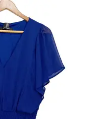 Vorschaubild 3 von Damen Freizeitkleid Gr. 42 Blau Feminin Midikleid Sommer