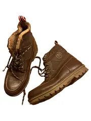 Vorschaubild 2 von Herren Stiefel Gr. 40 Braun Leder Gefüttert Winterstiefel Boots