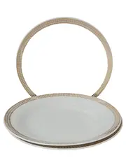 Vorschaubild 1 von Röslau Bavaria Suppenteller 3 Stück Porzellan Gold Rand 23cm