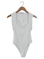 Vorschaubild 1 von Damen Body Weiß Gr. 36/S quadratischer Ausschnitt Modern