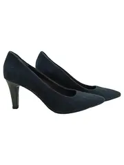 Vorschaubild 1 von Black Label Pumps Damen Gr. 39 Blau Wildleder Elegant Business 8cm