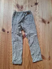 Vorschaubild 3 von Stoffhose Kinder Gr. 110 Beige Leinen Baumwolle Casual