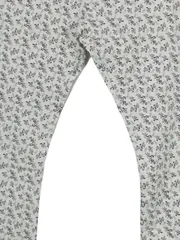 Vorschaubild 3 von Kinder Stoffhose Blumenmuster Weiß Gr. 164 Casual Baumwolle