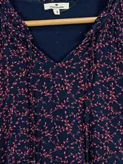 Vorschaubild 4 von Damen T-Shirt Blumenmuster Gr. 36/S Blau Casual