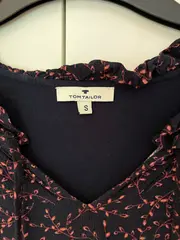 Vorschaubild 5 von Damen T-Shirt Blumenmuster Gr. 36/S Blau Casual