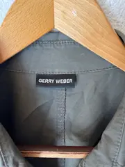 Vorschaubild 5 von Blusenkleid Damen Gr. 44 Oliv Hemdblusenkleid Casual