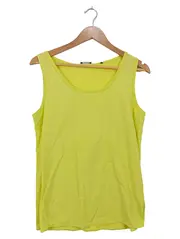 Vorschaubild 1 von Damen Top Shirt Gr. 38/M Gelb Basic Baumwolle