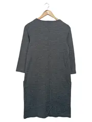 Vorschaubild 2 von MARC O POLO Damen Blusenkleid Gr. 36/S Grau Wolle Baumwolle Casual