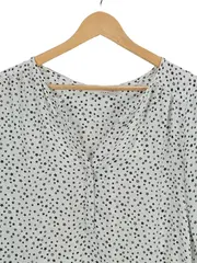 Vorschaubild 7 von Damen Bluse Sternenmuster Gr. 36/S Langarm Casual Polyester