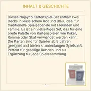 Vorschaubild 3 von Spielkarten Set 2 Decks Rot Blau Poker Rommé Skat Plastikbox NEU