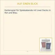 Vorschaubild 2 von Spielkarten Set 2 Decks Rot Blau Poker Rommé Skat Plastikbox NEU
