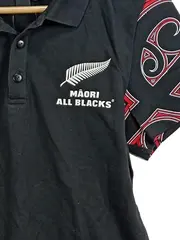 Vorschaubild 4 von Maori All Blacks Rugby Poloshirt Herren S Schwarz Sportlich