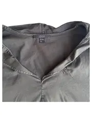 Vorschaubild 3 von Damen Hemdbluse Gr. 38 Grün Khaki Oliv 3/4-Arm Minimalistisch