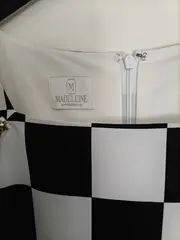 Vorschaubild 3 von Bleistiftkleid Kariert H-Linie Damen Gr. 38/M Viskose Midikleid