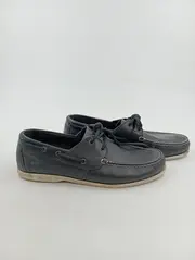 Vorschaubild 4 von Herren Bootsschuhe Leder Blau Größe 44.5 Maritim Schnürschuhe