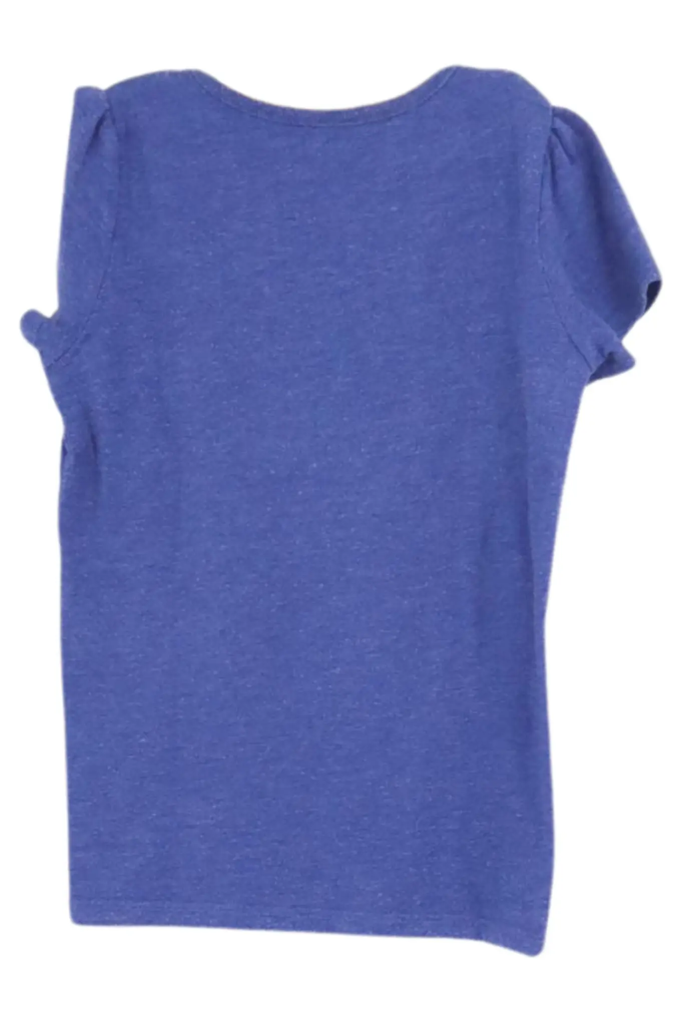 ESPRIT Kinder T-Shirt Gr. 104 Blau Pailletten Blume Kurzarm Casual