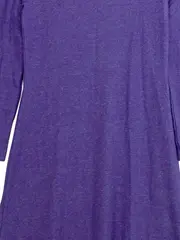 Vorschaubild 3 von Damen Strickkleid Langarm Lila Gr. 32 Casual Midikleid