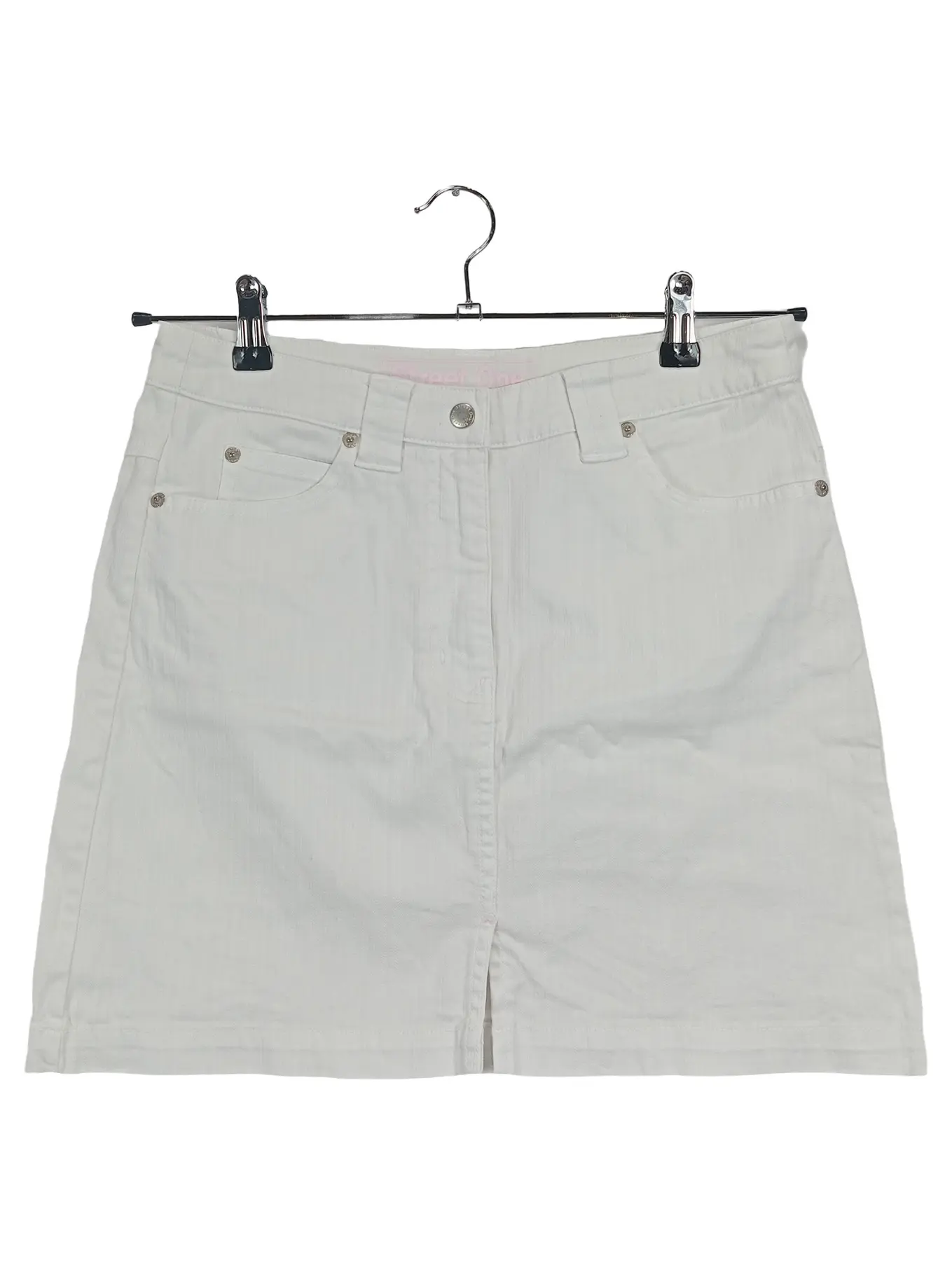 STREET ONE Damen Minirock Gr. L Weiß Casual Baumwolle