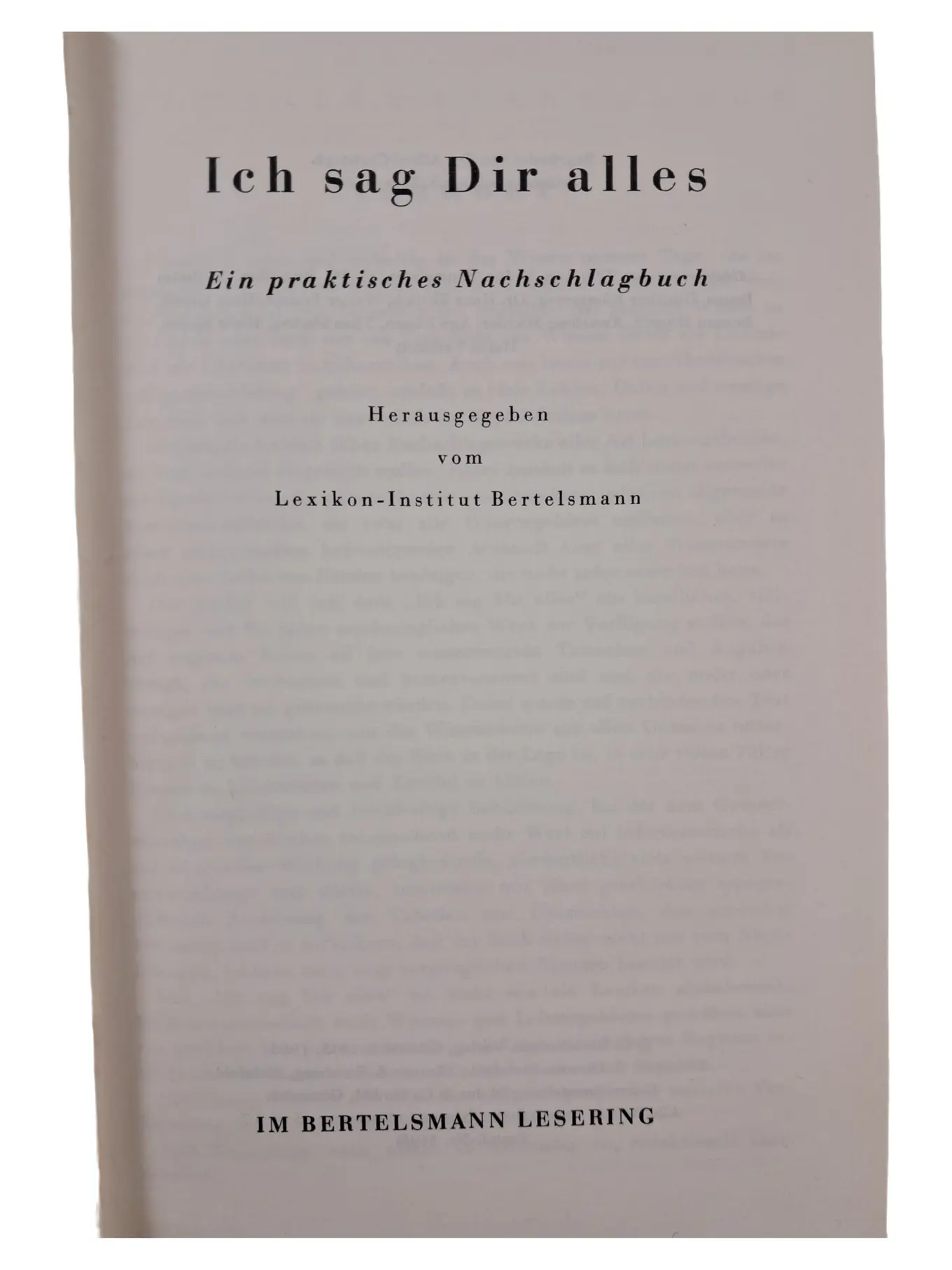 Bertelsmann Lexikon Wörterbuch Allgemeinwissen Deutsch Nachschlagewerk
