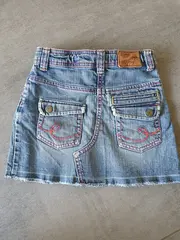 Vorschaubild 5 von Kinder Jeansrock Gr. 122 Blau Casual Denim Rock