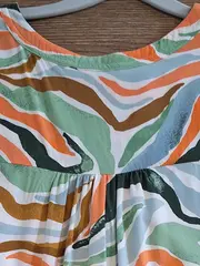 Vorschaubild 8 von Damen T-Shirt abstraktes Muster Gr. 42 Viskose Mehrfarbig Modern