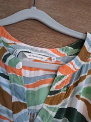 Vorschaubild 2 von Damen T-Shirt abstraktes Muster Gr. 42 Viskose Mehrfarbig Modern