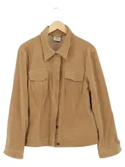 Vorschaubild 1 von Damen Cordjacke Braun Gr. 40/L Baumwolle Klassisch Casual