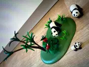 Vorschaubild 6 von Panda Familie mit Baum Spielfigur Mehrfarbig Kinder