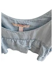 Vorschaubild 2 von Damen Top Trägertop Blau Gr. 38 M Rüschen Casual Sommer